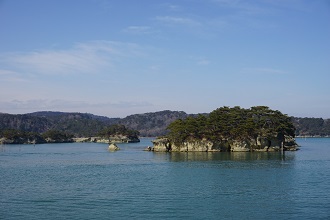 Photo of an island in Matsushima Japan