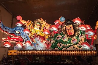 Photo of the famous Nebuta Festival in Aomori City, Aomori Japan